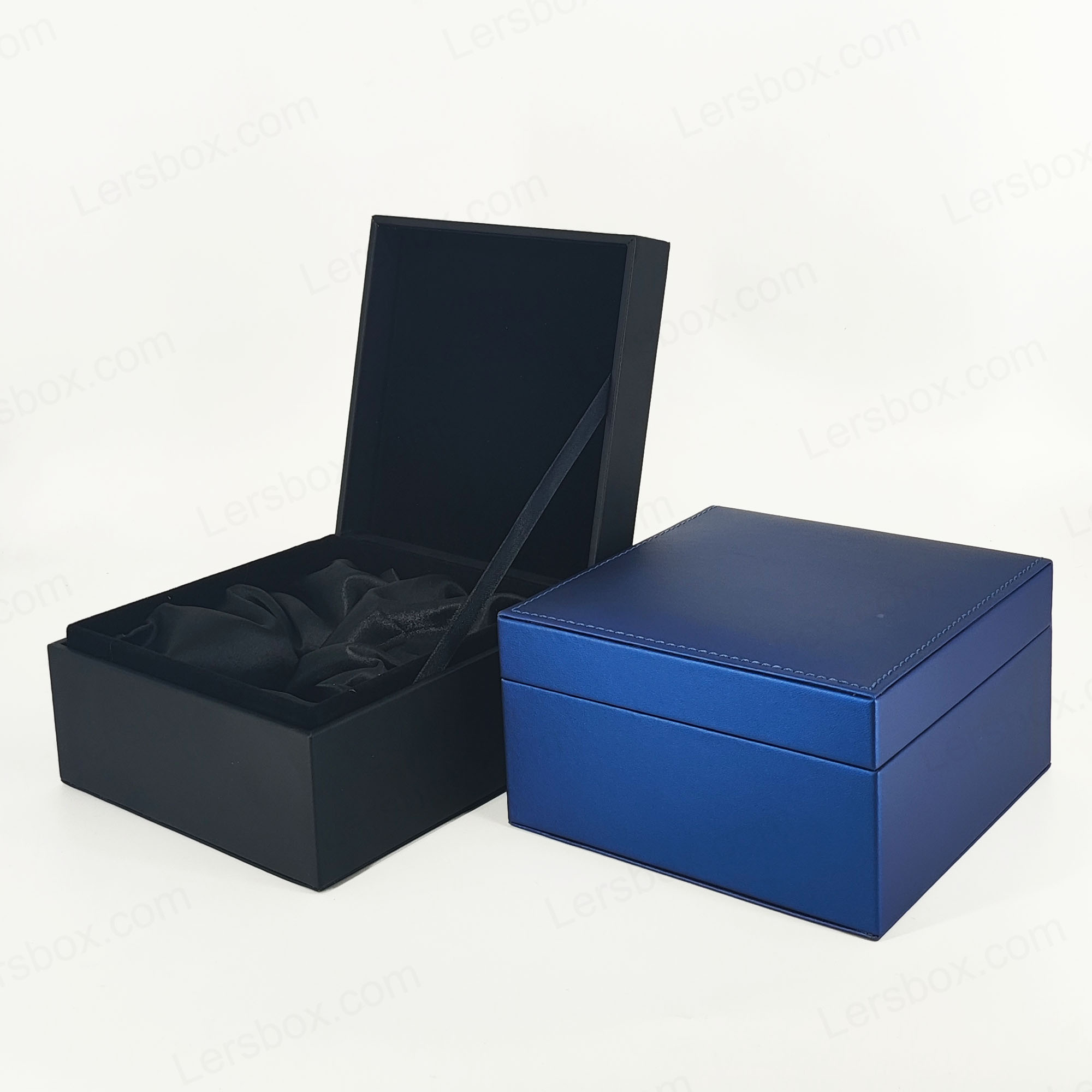 Skórzane pudełko na eleganckie rozwiązania opakowaniowe i bezpieczna wysyłka do produktów premium PU001