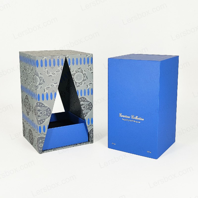 Złotna folia z pudełkiem perfum z tacą EVA i solidną pokrywką i designem podstawowym HP029