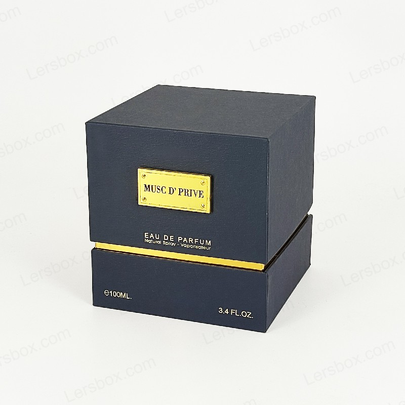 Luksusowe opakowanie perfum z złotą folią z ręcznie wykonaną sztywną strukturą i Eva Tray Insert HP030